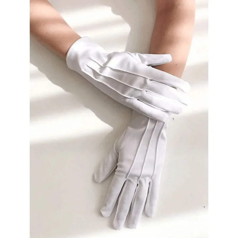 🤍 2PCS Pinup Retro Vintage Classy 1950s White Gloves Socks Accessories Set NEW